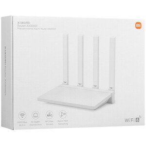 Xiaomi DVB4441GL Wi-Fi роутер Xiaomi Mi Router AX3000T RD23, 2.4/ 5 ГГц, до 3 Гбит/с, LAN 3x1 Гбит/с