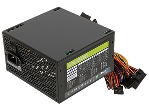 Блок питания Aerocool VX PLUS 500 <500W, (20+4+4+4) pin, 6 pin, 3xSATA, 3xMolex, FDD, 12 см, кабель 