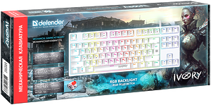 Клавиатура Defender Ivory GK-579, USB, белый