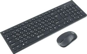 Комплект (клавиатура+мышь) Oklick 220M, USB, беспроводной, черный