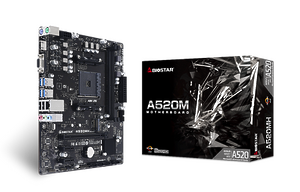 Материнская плата Biostar A520MH <Socket AM4, AMD A520, 2xDDR4, 4xUSB 3.2 Gen1, VGA, HDMI, mATX>