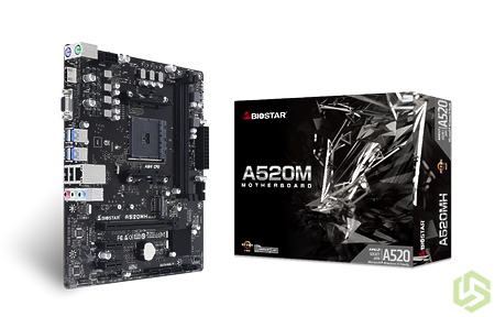 Материнская плата Biostar A520MH <Socket AM4, AMD A520, 2xDDR4, 4xUSB 3.2 Gen1, VGA, HDMI, mATX> Материнская плата Biostar A520MH <Socket AM4, AMD A520, 2xDDR4, 4xUSB 3.2 Gen1, VGA, HDMI, mATX>