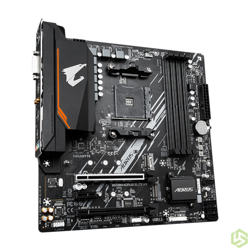 Материнская плата GIGABYTE B550M AORUS ELITE AX WIFI Материнская плата GIGABYTE B550M AORUS ELITE AX WIFI