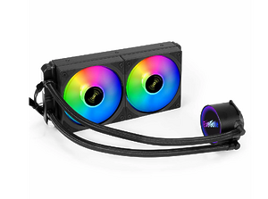 Комплект водяного охлаждения ExeGate BlackWater-240V3. PWM. ARGB(3 PIN 5V ADDRESSABLE RGB 260Вт