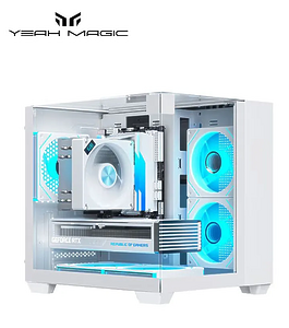 Компьютерный корпус Yeah Magic CUBE, 3D Sea View Room, белый