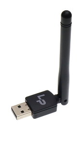 Wi-Fi адаптер с антенной LP-UW10-2DB, скорость 150 Мб/с, 2.4 ГГц, цвет черный