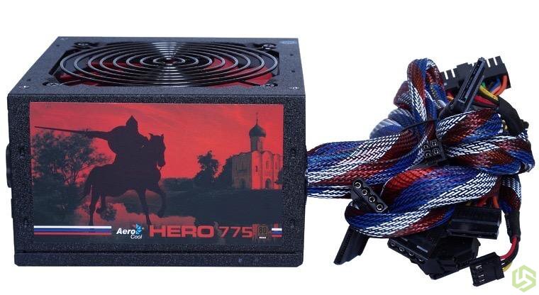 Блок питания AeroCool HERO 775W 80+ BRONZE Блок питания AeroCool HERO 775W 80+ BRONZE
